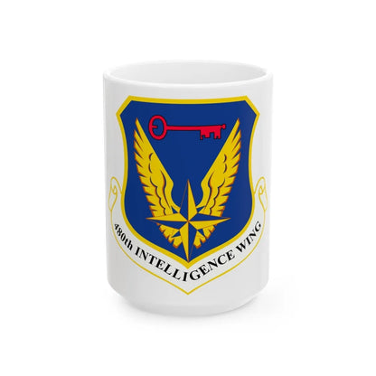 480th Intelligence Wing (U.S. Air Force) White Coffee Mug-15oz-Go Mug Yourself