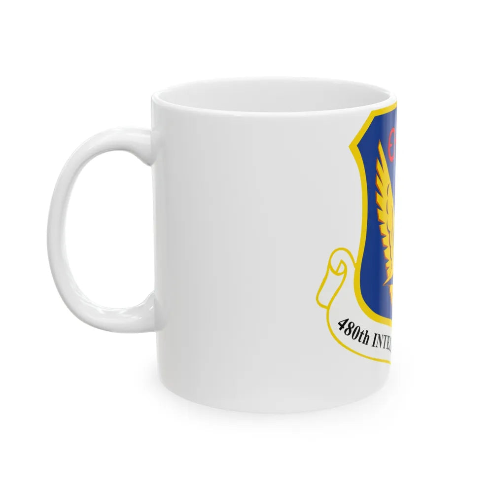 480th Intelligence Wing (U.S. Air Force) White Coffee Mug-Go Mug Yourself