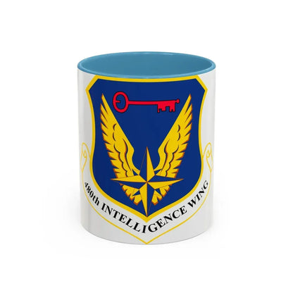 480th Intelligence Wing (U.S. Air Force) Accent Coffee Mug 11oz Light Blue - Go Mug Yourself