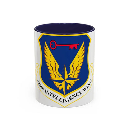 480th Intelligence Wing (U.S. Air Force) Accent Coffee Mug 11oz Navy - Go Mug Yourself