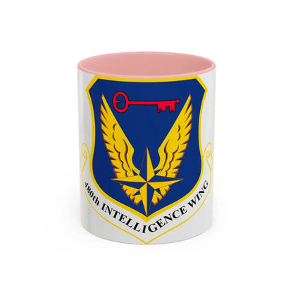 480th Intelligence Wing (U.S. Air Force) Accent Coffee Mug 11oz Pink - Go Mug Yourself
