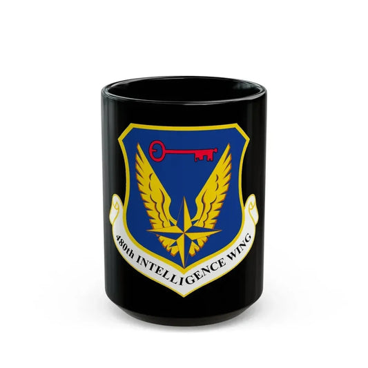 480th Intelligence Wing (U.S. Air Force) Black Coffee Mug 15oz - Go Mug Yourself