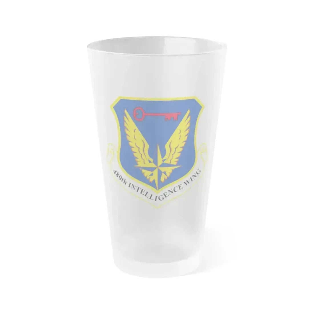 480th Intelligence Wing (U.S. Air Force) Frosted Pint Glass 16oz 16oz Frosted - Go Mug Yourself