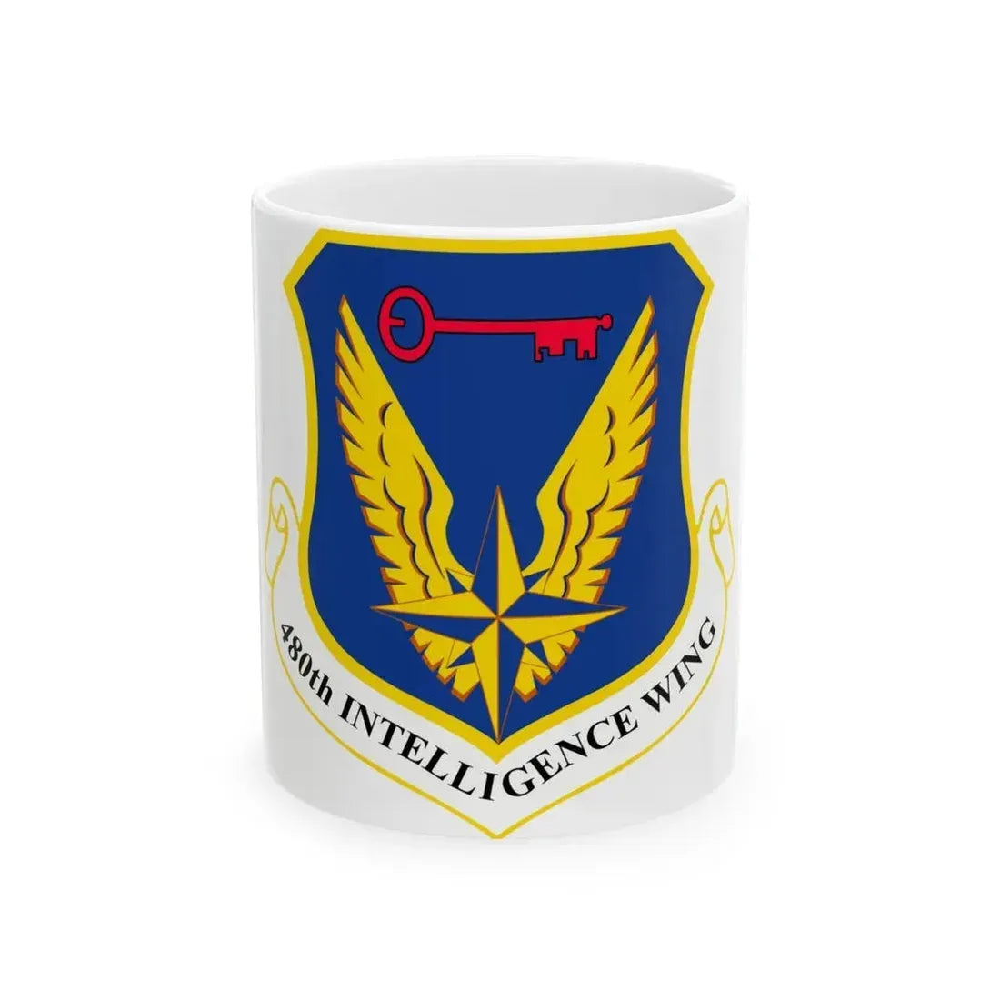 480th Intelligence Wing (U.S. Air Force) White Coffee Mug 11oz - Go Mug Yourself