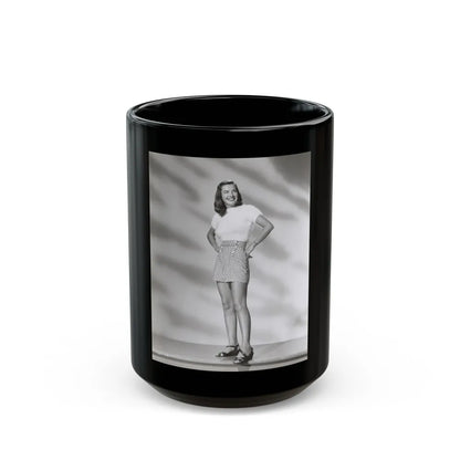 Ella Raines #218 (Vintage Female Icon) Black Coffee Mug-15oz-Go Mug Yourself