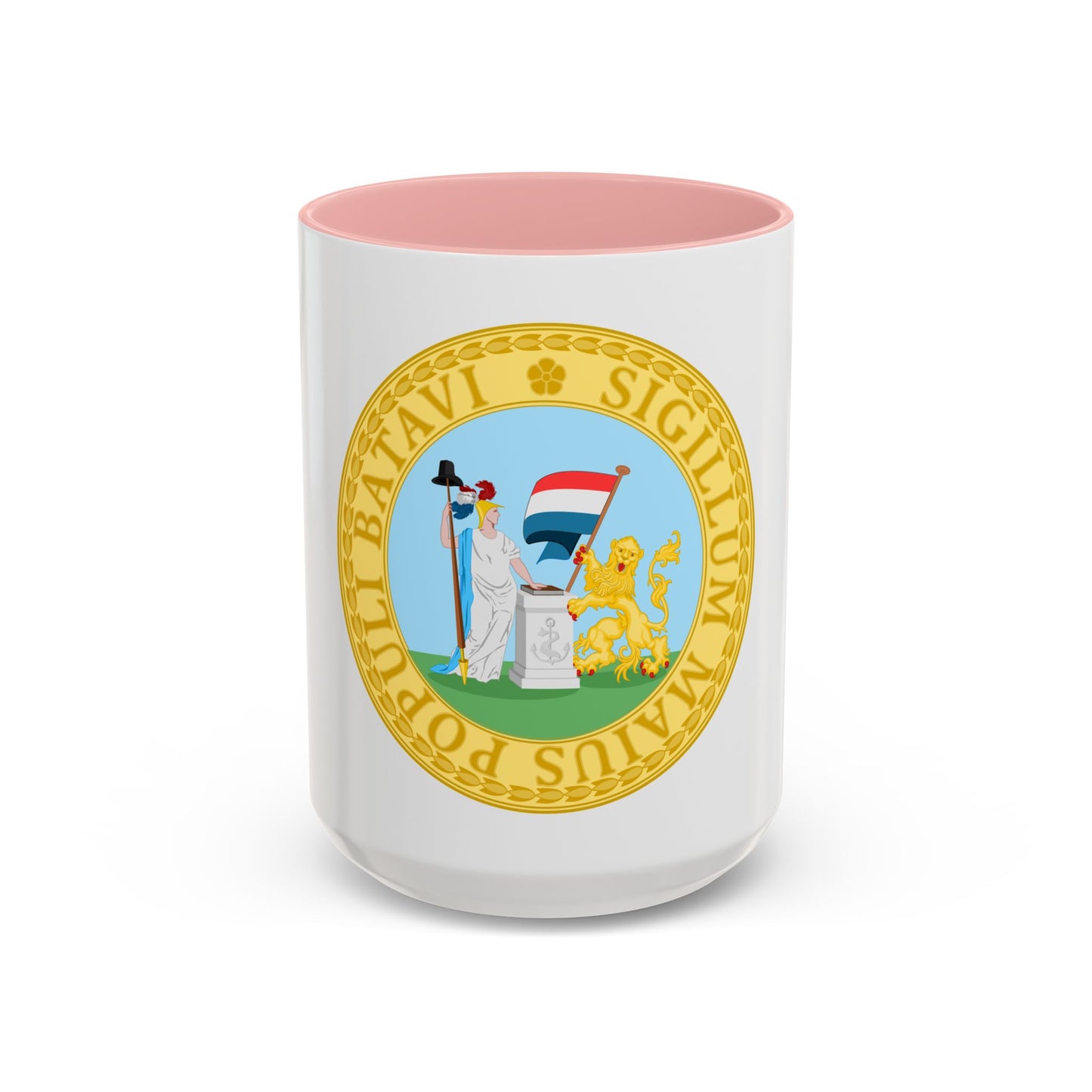 Great Seal of the Batavian Republic (1796) - Accent Coffee Mug