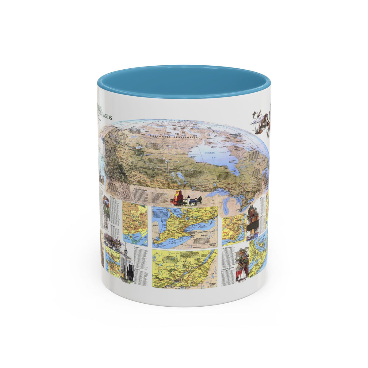 Canada - Vacationlands (1985) (Map) Accent Coffee Mug