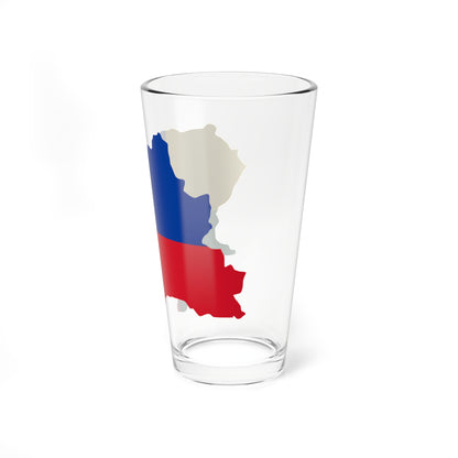 Flag Map Of The Zilina Region (Slovakia) Pint Glass 16oz