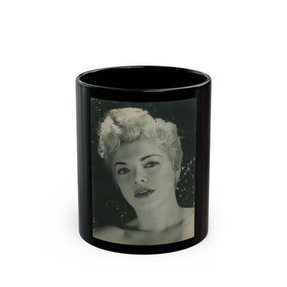 Barbara Nichols #353 (Vintage Female Icon) Black Coffee Mug-11oz-Go Mug Yourself