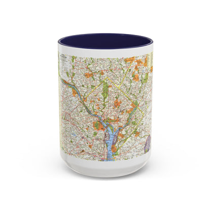 USA - Washington, Suburban (1964) (Map) Accent Coffee Mug