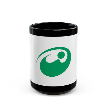 Flag of Nishitokyo Tokyo Japan - Black Coffee Mug-15oz-Go Mug Yourself