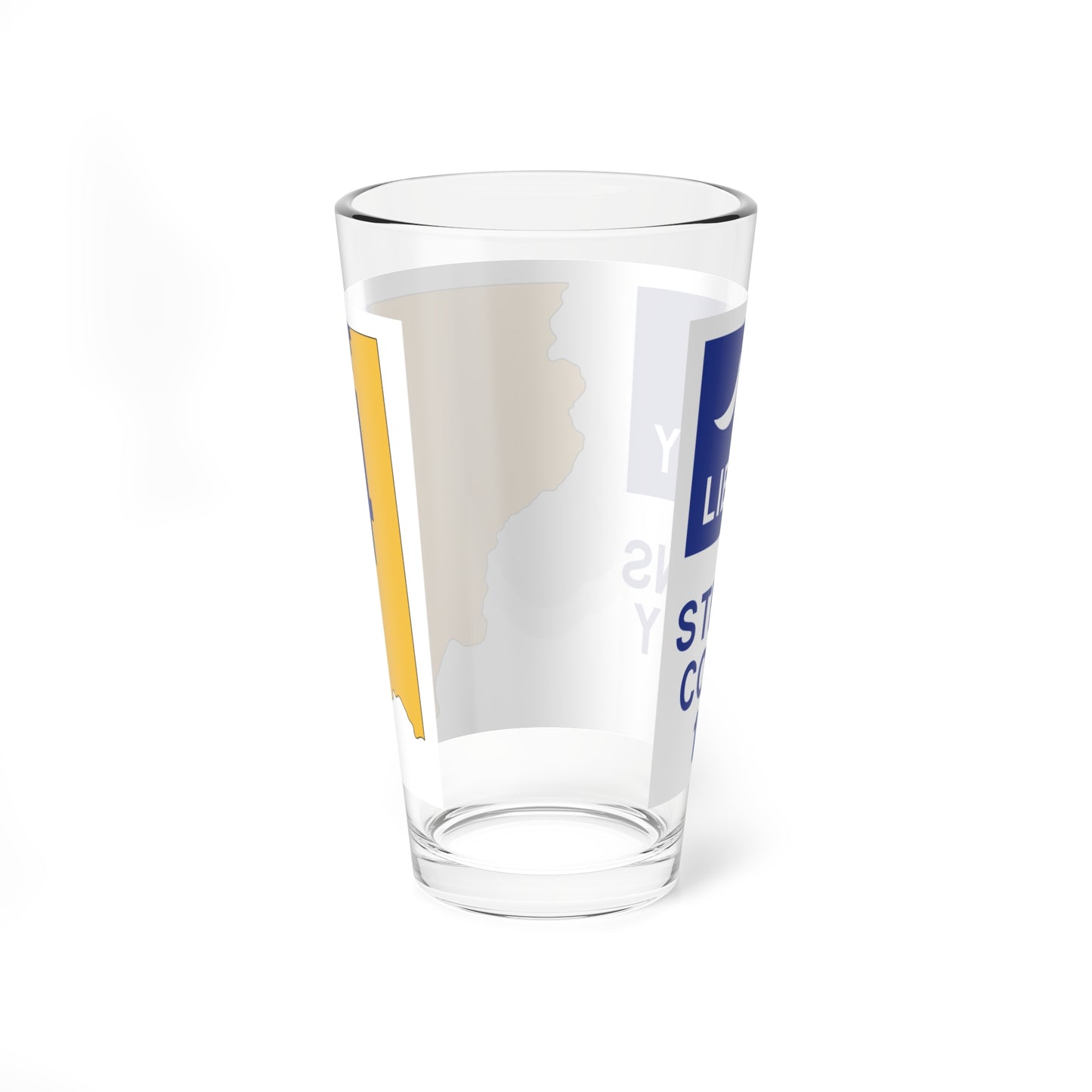 Flag of Stevens County Washington (United States) Pint Glass 16oz
