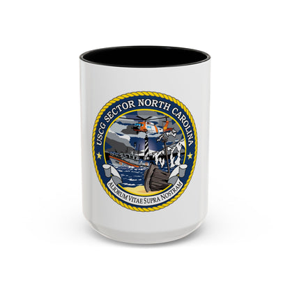 USCG Secctor North Carolina (U.S. Coast Guard) Accent Coffee Mug
