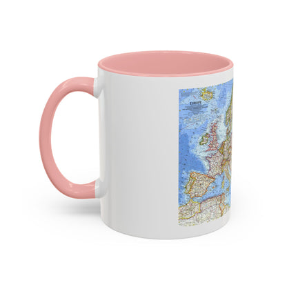 Europe (1962) (Map) Accent Coffee Mug