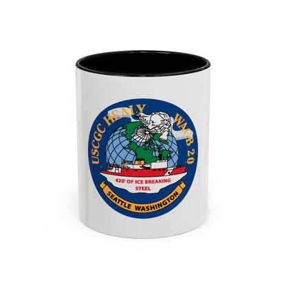 USCGC Healy WAGB 20 Seattle Wash (U.S. Coast Guard) Accent Coffee Mug