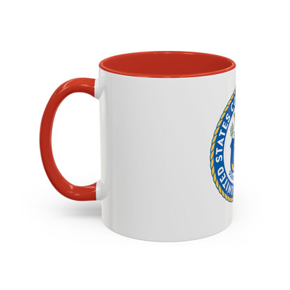 USCG Academy (U.S. Coast Guard) Accent Coffee Mug