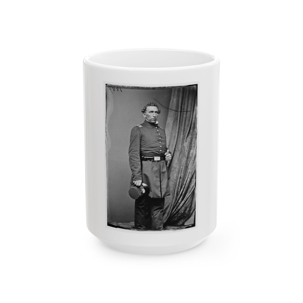 Asst. Surg. Luther Brusie, 3rd Ind Cav 001 (U.S. Civil War) White Coffee Mug