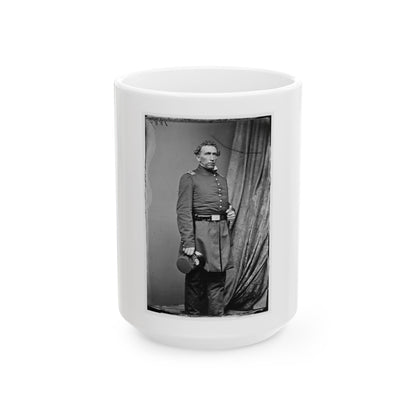 Asst. Surg. Luther Brusie, 3rd Ind Cav 001 (U.S. Civil War) White Coffee Mug