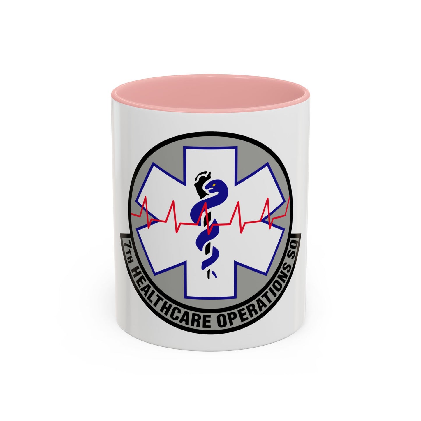 7 Healthcare Operations Squadron AFGSC (U.S. Air Force) Accent Coffee Mug