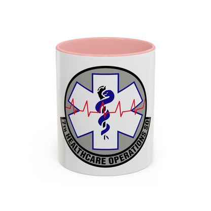 7 Healthcare Operations Squadron AFGSC (U.S. Air Force) Accent Coffee Mug