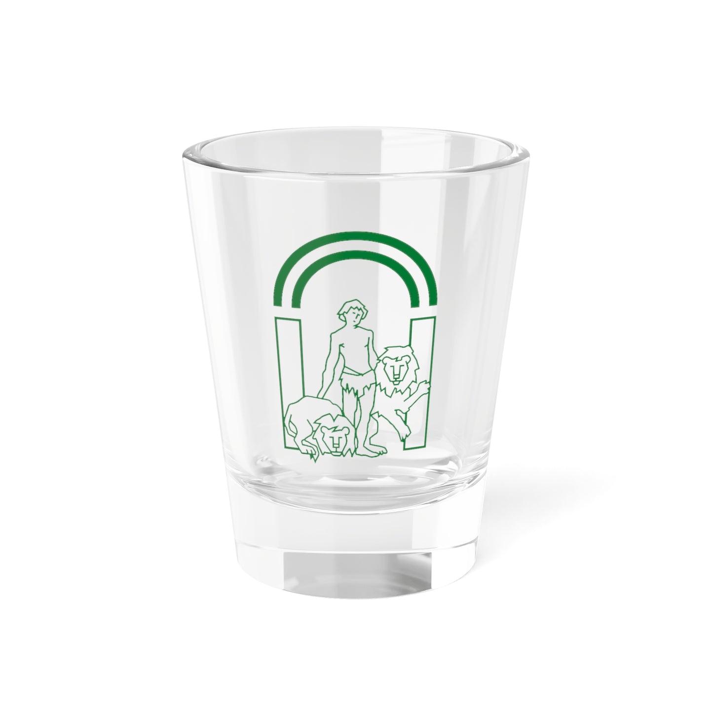 Escudo institucional de la Junta de Andalucía (Spain) (Coat of Arms) Shot Glass 1.5oz
