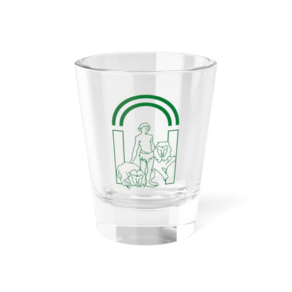 Escudo institucional de la Junta de Andalucía (Spain) (Coat of Arms) Shot Glass 1.5oz