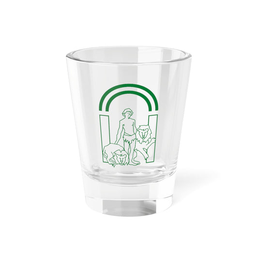 Escudo institucional de la Junta de Andalucía (Spain) (Coat of Arms) Shot Glass 1.5oz