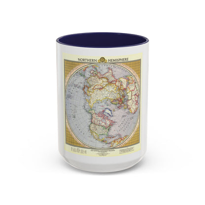 Northern Hemisphere (1946) (Map) Accent Coffee Mug