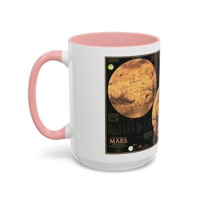 Space - MARS The Red Planet (1973) (Map) Accent Coffee Mug