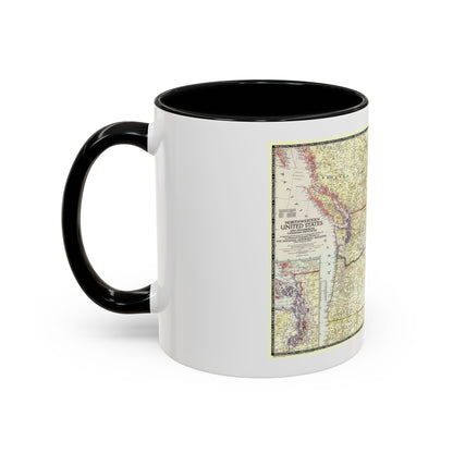 USA - Northwestern (1950) (Map) Accent Coffee Mug