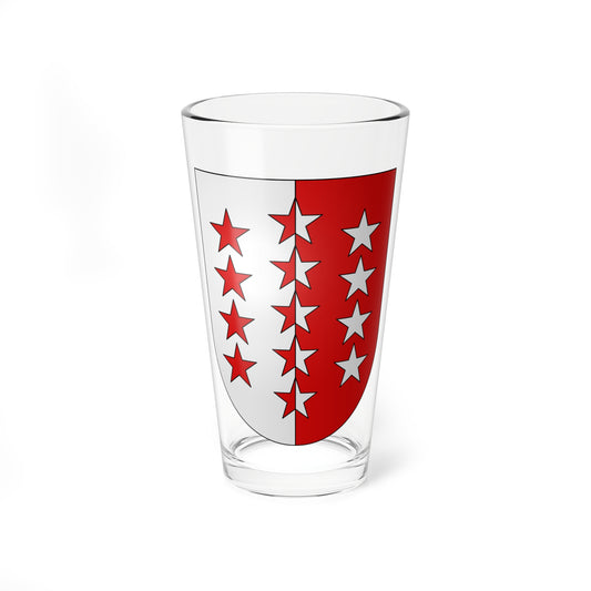 Valais-coat of arms (Switzerland) (Coat of Arms) Pint Glass 16oz