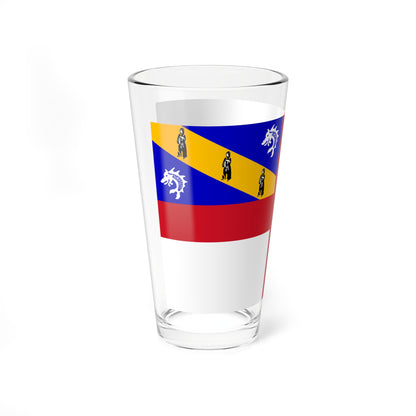 Flag of Herm (United Kingdom) Pint Glass 16oz
