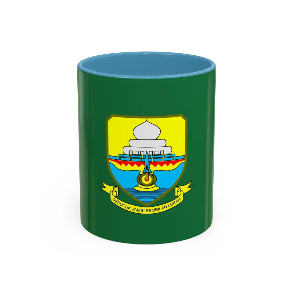 Flag of Jambi Indonesia - Accent Coffee Mug-11oz-Light Blue-Go Mug Yourself