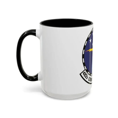 482d Communications Squadron (U.S. Air Force) Accent Coffee Mug - Go Mug Yourself