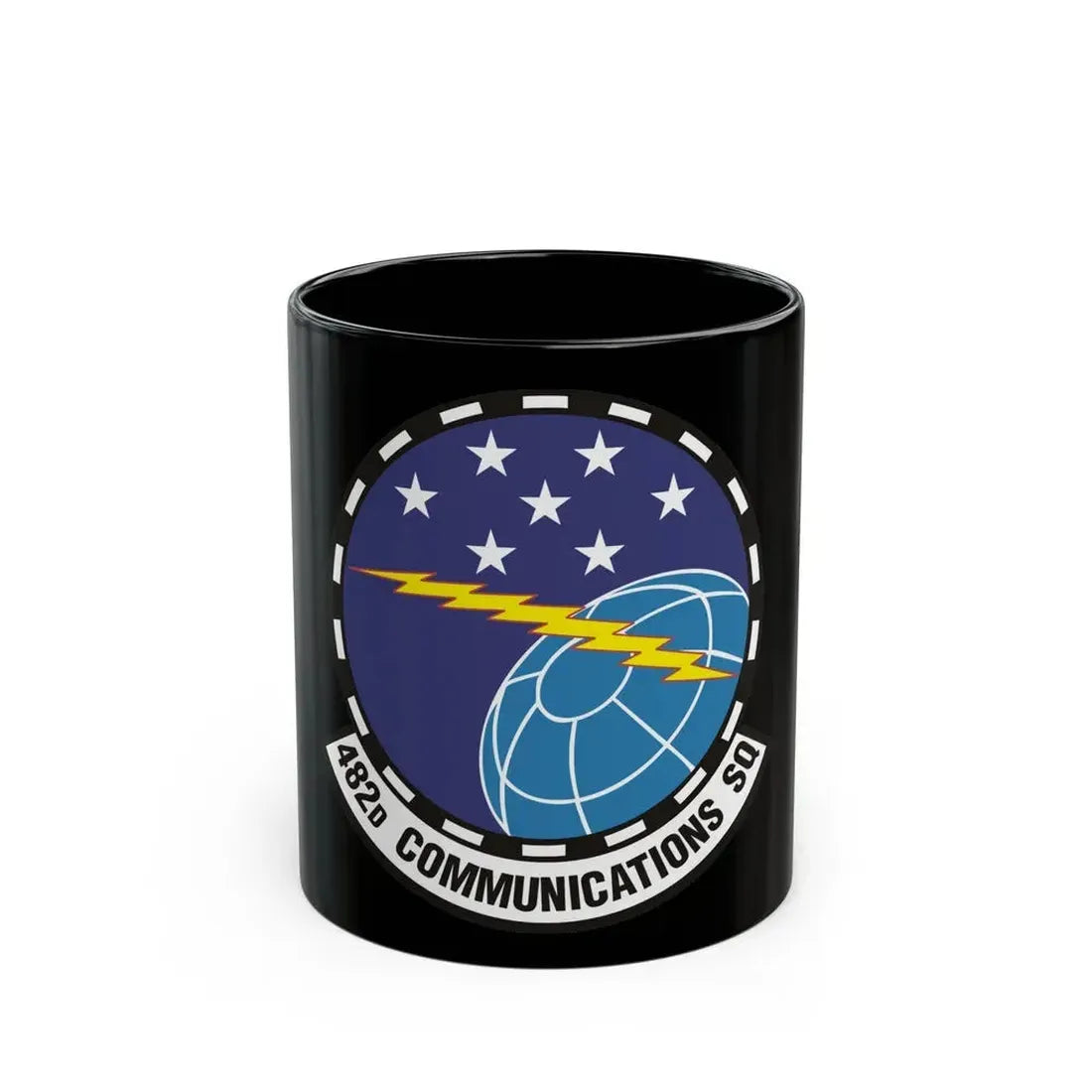482d Communications Squadron (U.S. Air Force) Black Coffee Mug 11oz - Go Mug Yourself