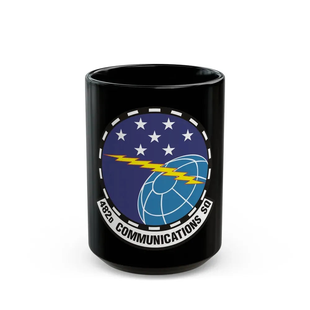 482d Communications Squadron (U.S. Air Force) Black Coffee Mug 15oz - Go Mug Yourself