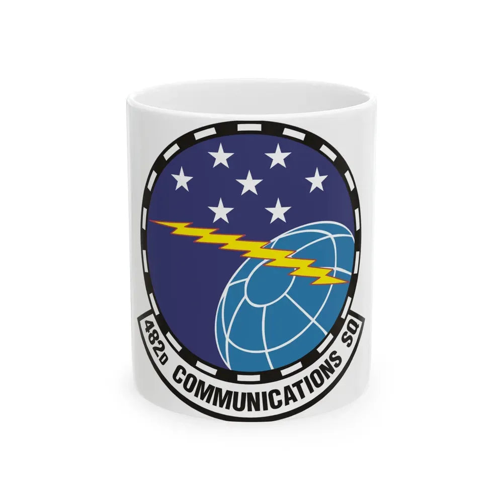482d Communications Squadron (U.S. Air Force) White Coffee Mug 11oz - Go Mug Yourself
