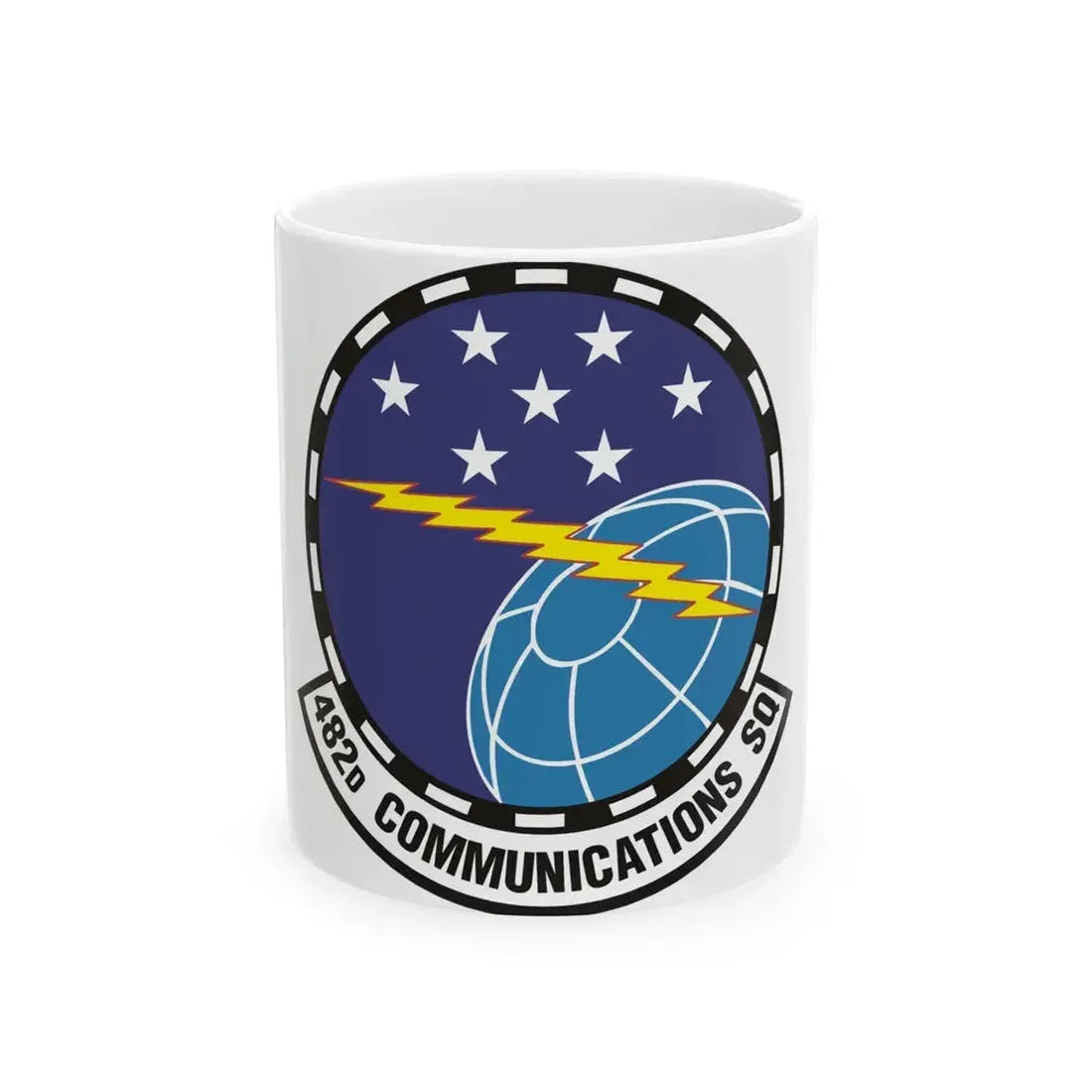 482d Communications Squadron (U.S. Air Force) White Coffee Mug 11oz - Go Mug Yourself