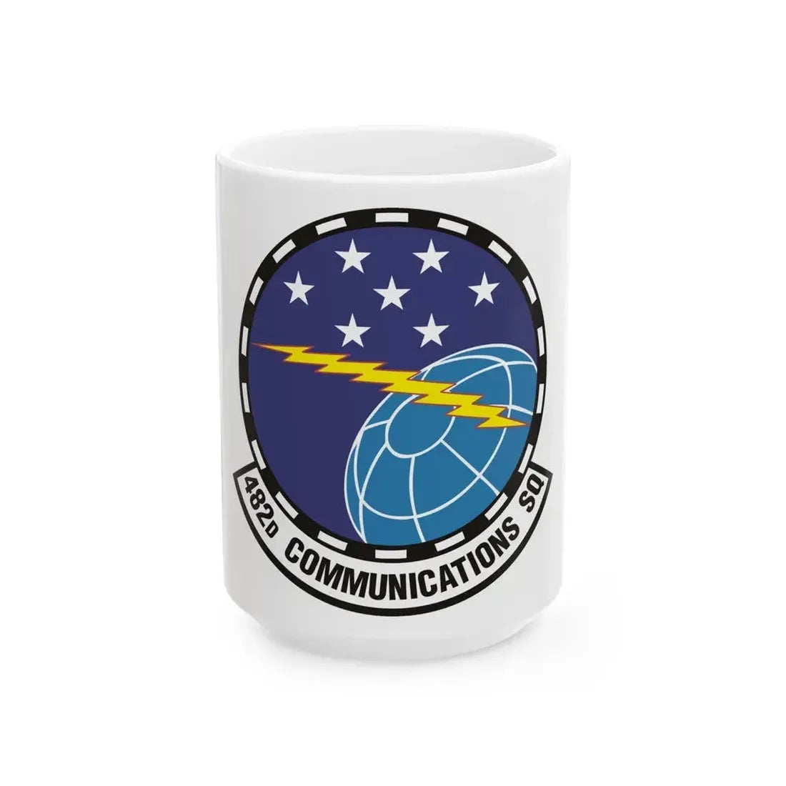 482d Communications Squadron (U.S. Air Force) White Coffee Mug 15oz - Go Mug Yourself