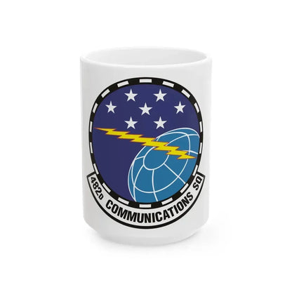482d Communications Squadron (U.S. Air Force) White Coffee Mug 15oz - Go Mug Yourself