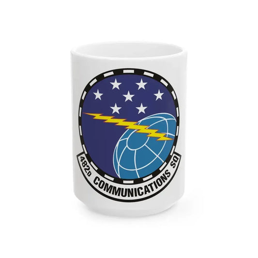 482d Communications Squadron (U.S. Air Force) White Coffee Mug 15oz - Go Mug Yourself