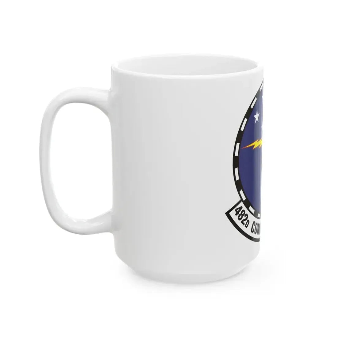 482d Communications Squadron (U.S. Air Force) White Coffee Mug - Go Mug Yourself