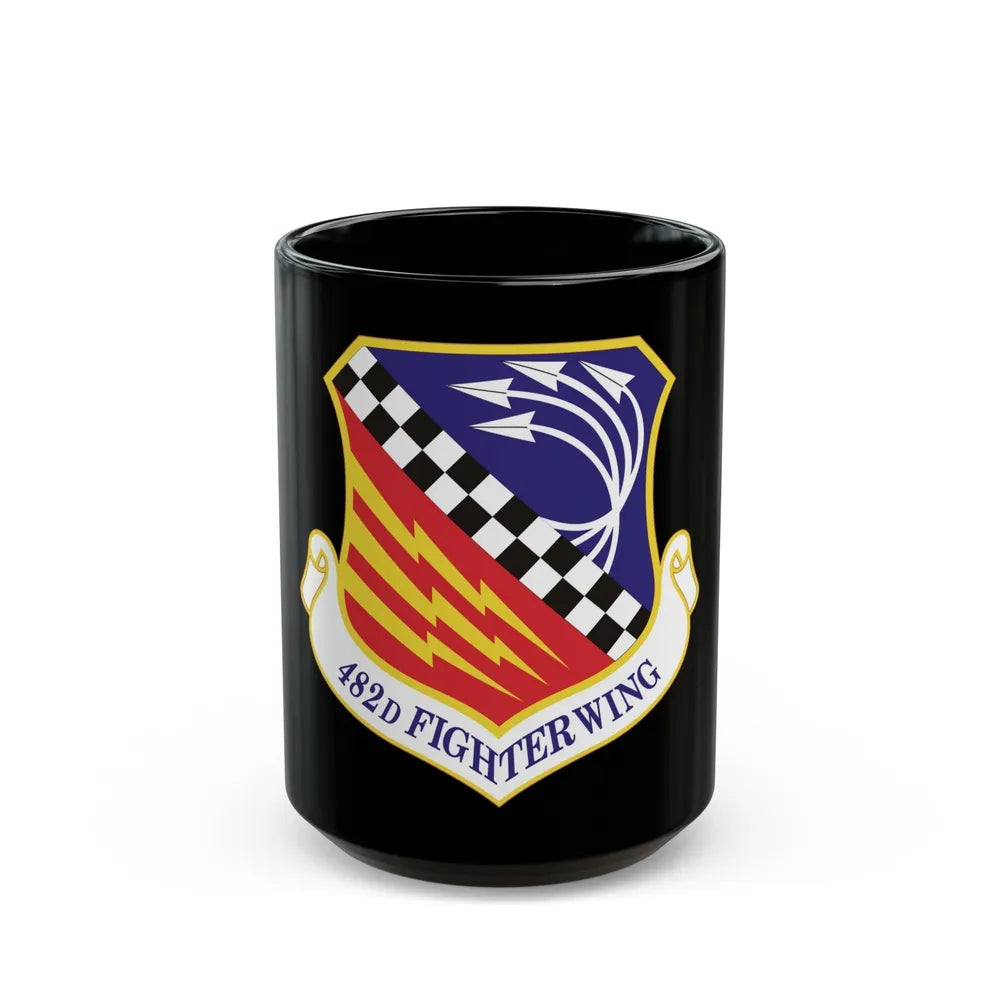 482d Fighter Wing (U.S. Air Force) Black Coffee Mug-15oz-Go Mug Yourself