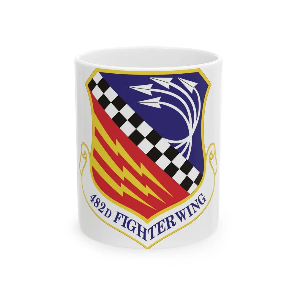 482d Fighter Wing (U.S. Air Force) White Coffee Mug-11oz-Go Mug Yourself