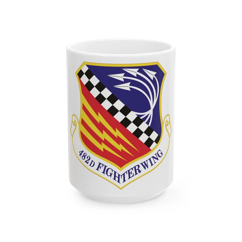 482d Fighter Wing (U.S. Air Force) White Coffee Mug-15oz-Go Mug Yourself