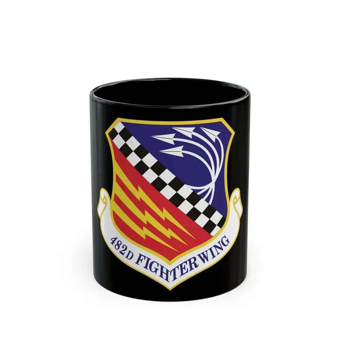 482d Fighter Wing (U.S. Air Force) Black Coffee Mug - Go Mug Yourself