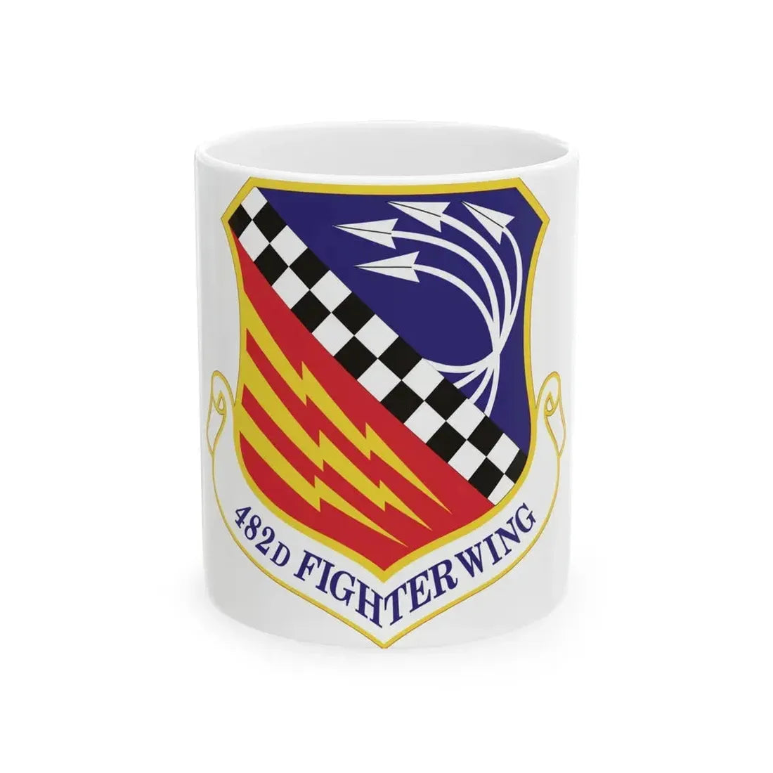 482d Fighter Wing (U.S. Air Force) White Coffee Mug 11oz - Go Mug Yourself