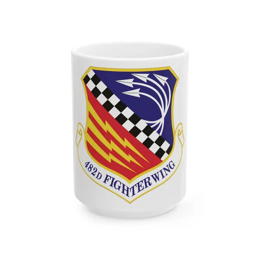 482d Fighter Wing (U.S. Air Force) White Coffee Mug 15oz - Go Mug Yourself