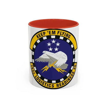 482d Logistics Readiness Squadron (U.S. Air Force) Accent Coffee Mug 11oz Red - Go Mug Yourself