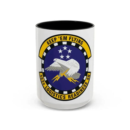 482d Logistics Readiness Squadron (U.S. Air Force) Accent Coffee Mug 15oz Black - Go Mug Yourself